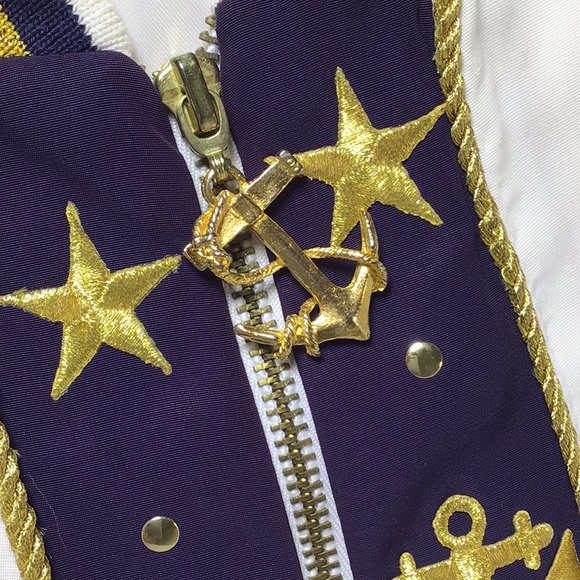 Vintage Modern Eve, sailor themed Made in the USA yacht club jacket - Picture 6 of 11